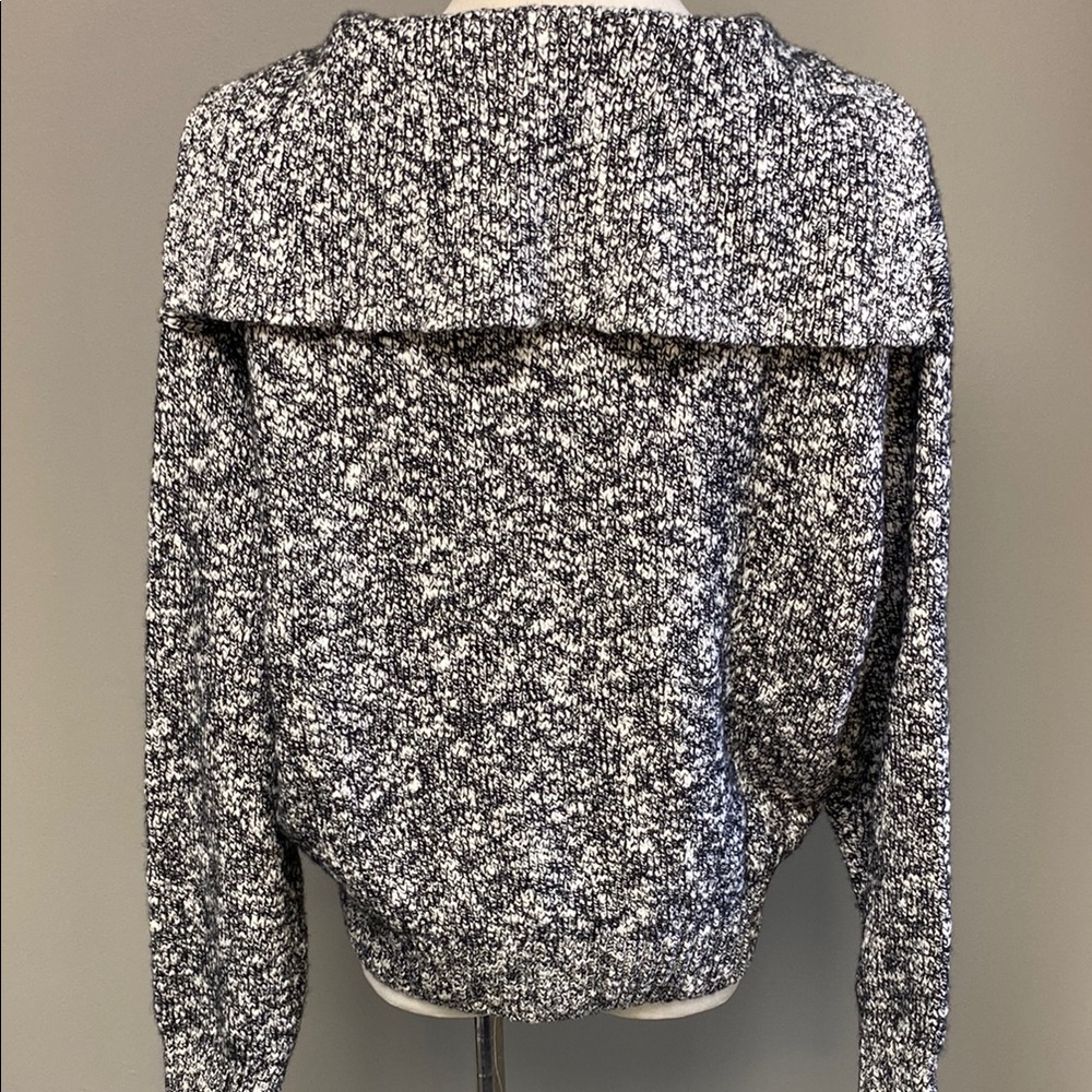 J. Crew Black and White Cardigan Sweater - Picture 6 of 7